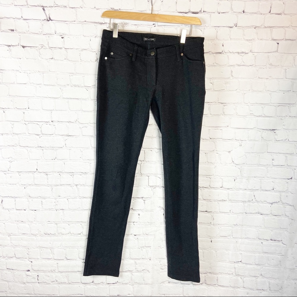 Eileen Fisher Ponte Knit Skinny Pants Charcoal 6